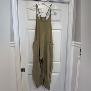 FP Movement by Free People Hot Shot Olive Jumpsuit